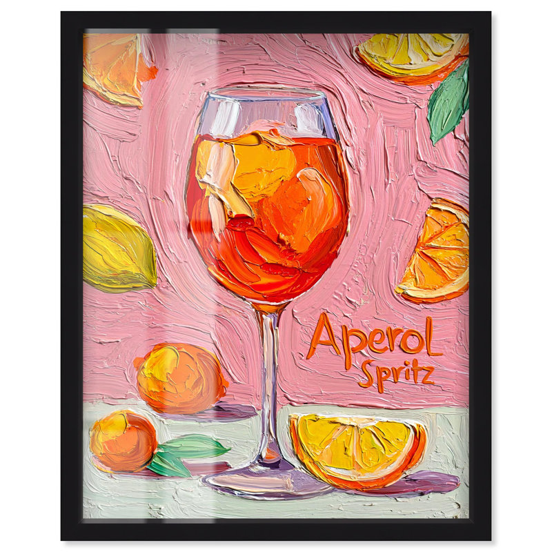 Citrus Zest Shadowbox Print Retro Summer Prints by Art Remedy, Black, 21" H x 17" W