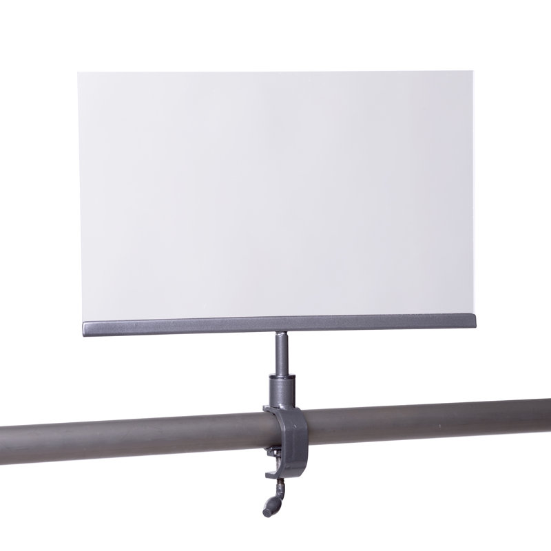 Pipeline Sign Holder, 7" H x 11" W x 1" D, Clear