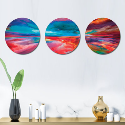 Abstract Wall Decor on Metal