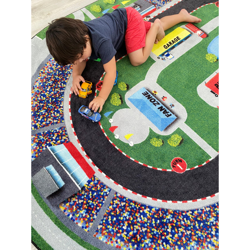 Kid Carpet Race Car Rug & Reviews | Wayfair