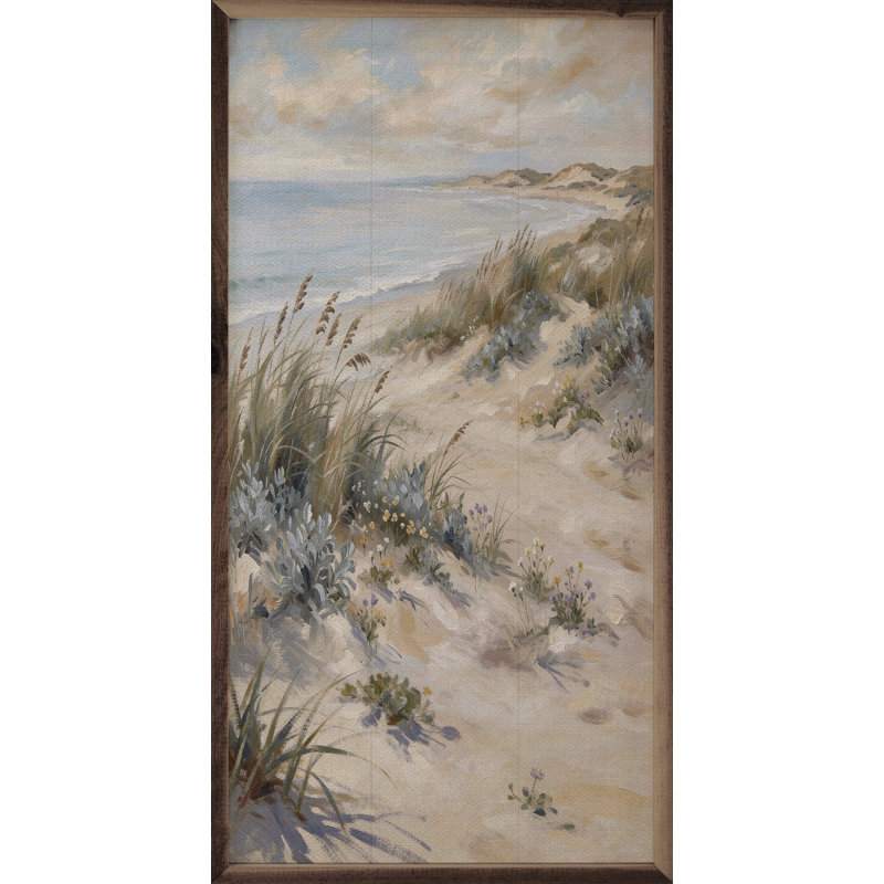Dunes côtières balayées par le vent, 20x40