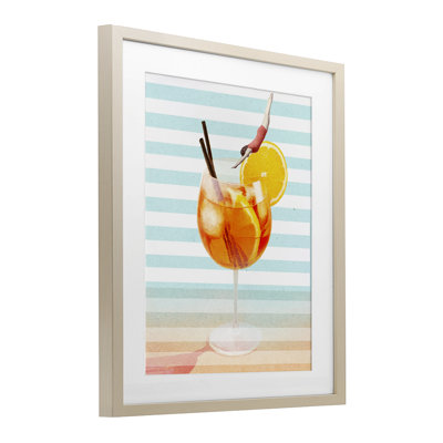 Reproduction sous verre Spirz Cocktail Dive, design par Lil 'Rue