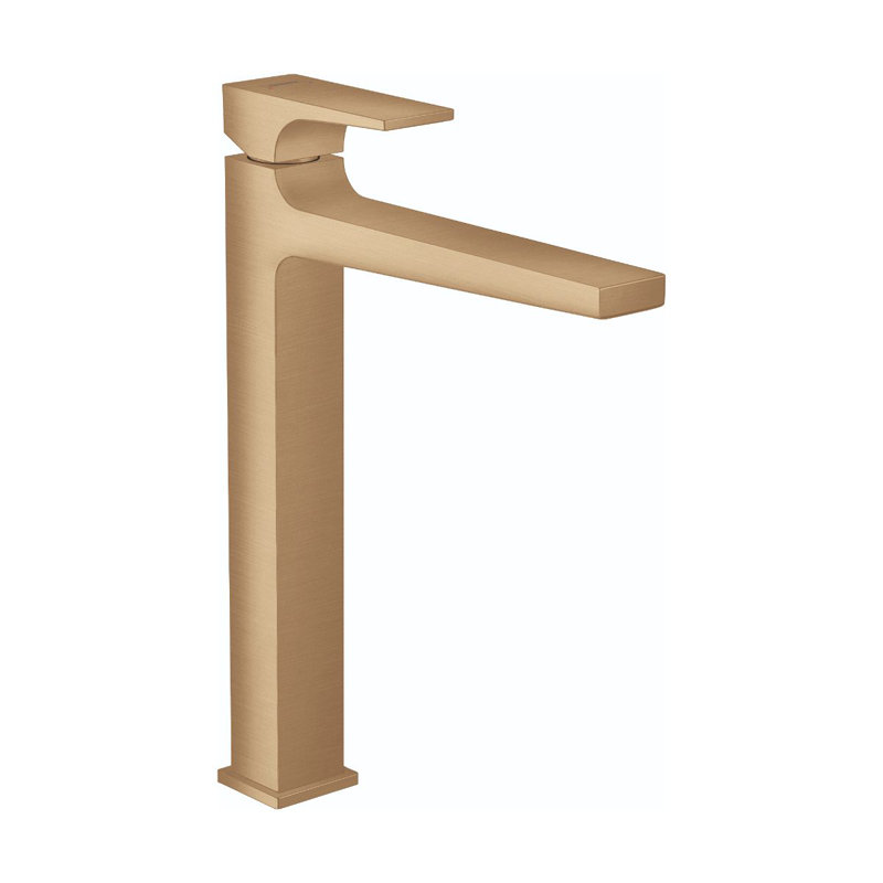 Hansgrohe Metropol Single-Hole Faucet 260 with Lever Handle and Drain Assembly, 1.2 GPM, Brushed Bronze