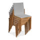 Amira 87'' Rectangular 6 - Person Outdoor Dining Set