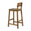 Ensemble de 2 tabourets de bar en bois d'acacia Caudell