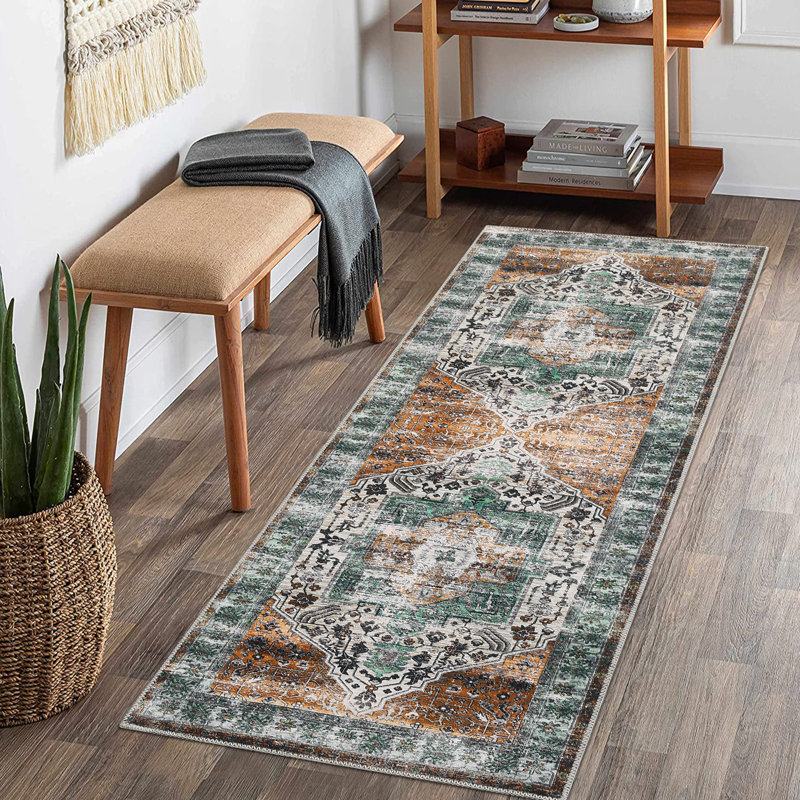 Tapis Audrienne avec envers antidérapant, Tapis de couloir 2 pi x 6 pi