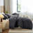 100% Cotton Waffle Weave Duvet Cover Set-135355227-135355230