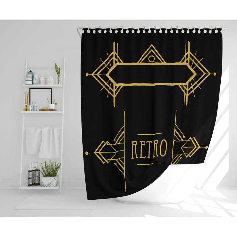 Keila Polyester Shower Curtain Set, 168cm H x 168cm W