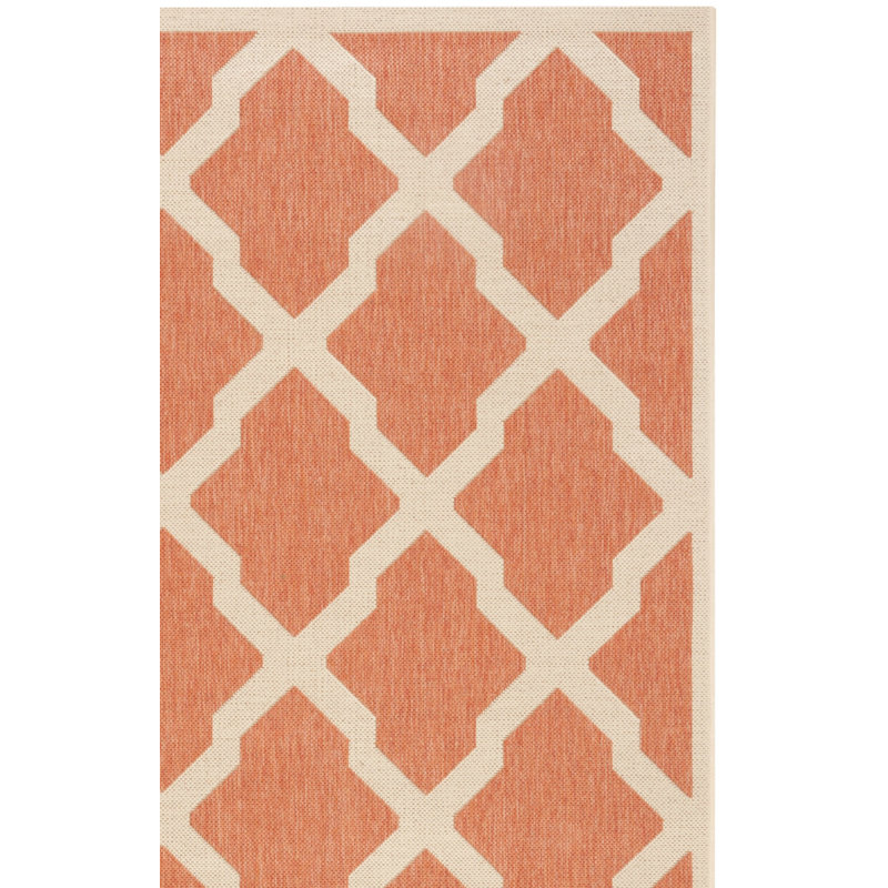 Ferrill Linden 100 Performance Geometric Indoor/Outdoor Area Rug, Rectangle 4' x 6'