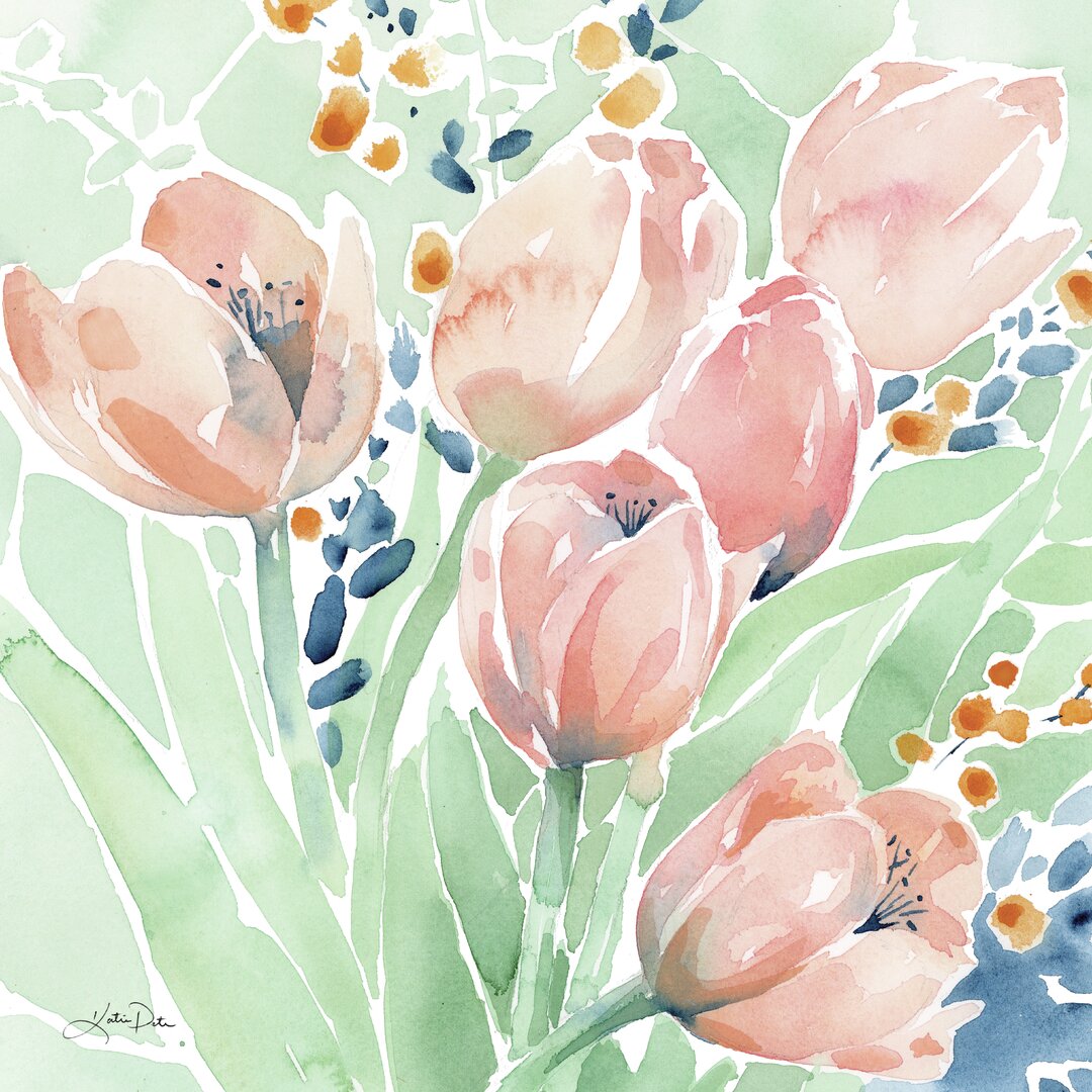 Leinwandbild Tulip Spray von Katrina Pete