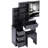 29.2" Small Space Left Bedside Cabinet Vanity Table + Cushioned Stool, Extra Large Right Sliding Mirror, Multi Layer High Capacity Storage, Practical Fashionable Dresser, Suitable For Small Space-707941816