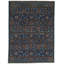 Tapis traditionnel bleu et multicolore 6 x 8 po Anatolian