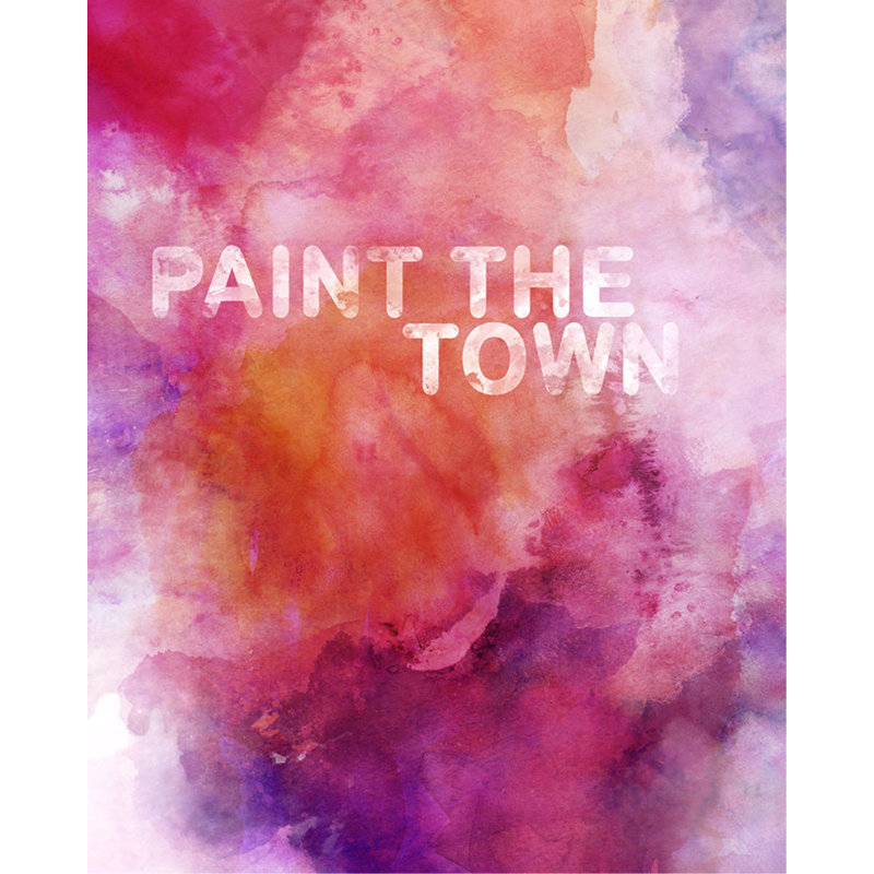 Paint The Town Print by Sofia Fox, Knife Gel, 50" H x 40" W