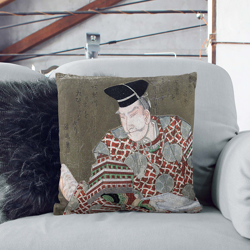 Square Throw Cushion, Black, 40cm H x 40cm W x 15cm D