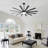 72 Inch Ceiling Fan With Light And Remote ,Indoor/Outdoor Large Fan With Remote , 10-Blade Fan For Patios