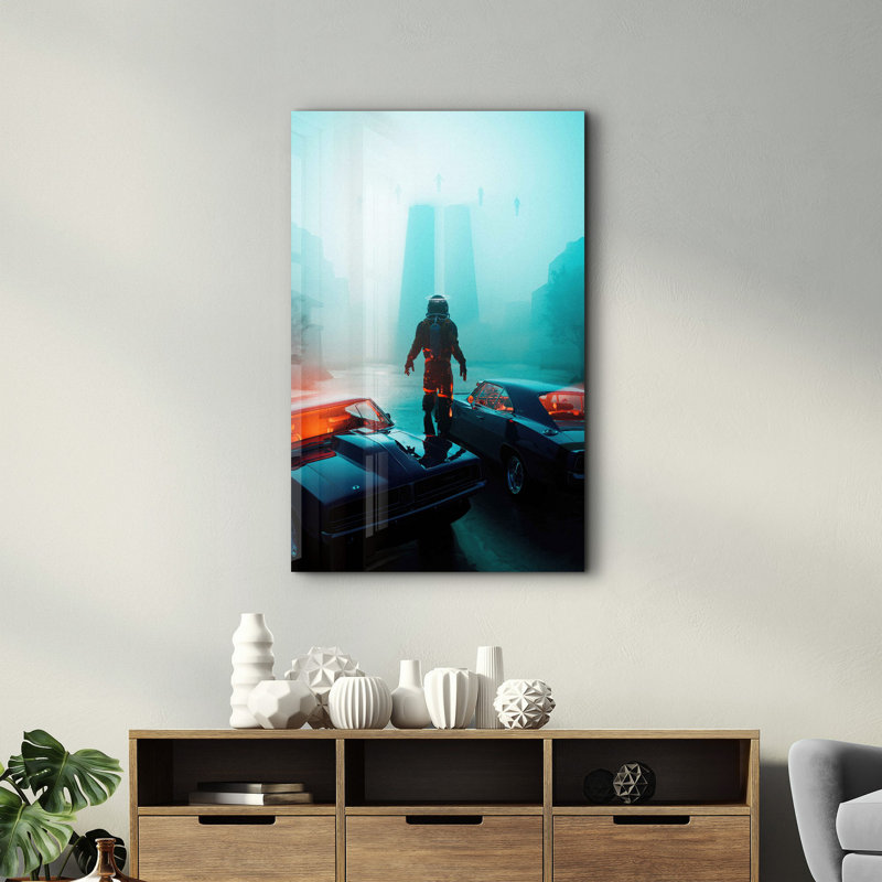 Peinture décorative en verre trempé