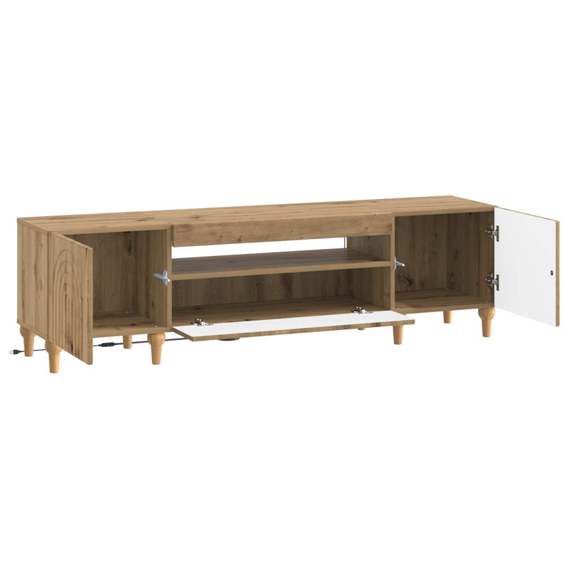 Unfinished with Fireplace Included, Artisan Oak