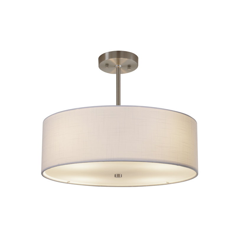 Wambaw 3 - Light Single Pendant, White, Nickel