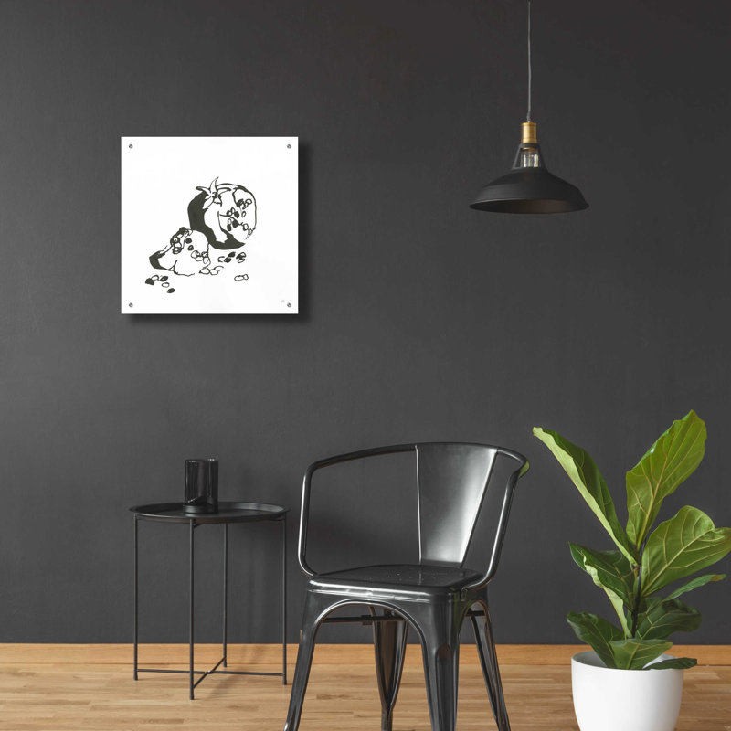 «Pomegranate I BW» par Chris Paschke, H 24 po x l 24 po x P 0,2 po