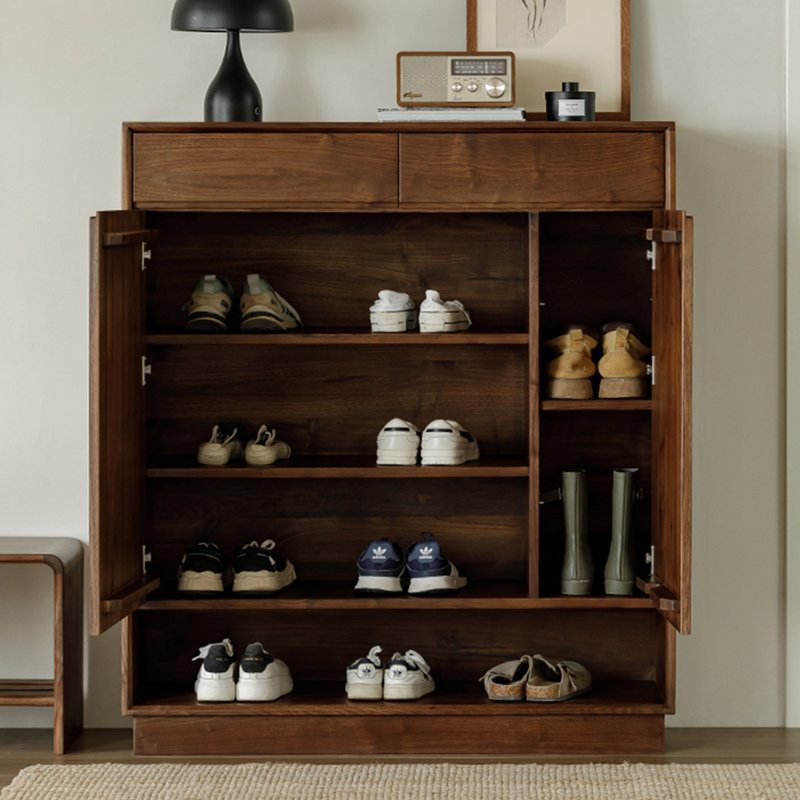 Armoire à chaussures en bois massif