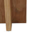 Console rectangulaire en marbre et bois de manguier Adonia pour vestibule - Canapé étroit moderne avec plateau en marbre pour vestibule et couloir - 52 po, brun clair et brun-501793185