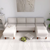 U-SHAPED COMBINATION SOFA WITH SPONGE-FILLEDCUSHIONS
