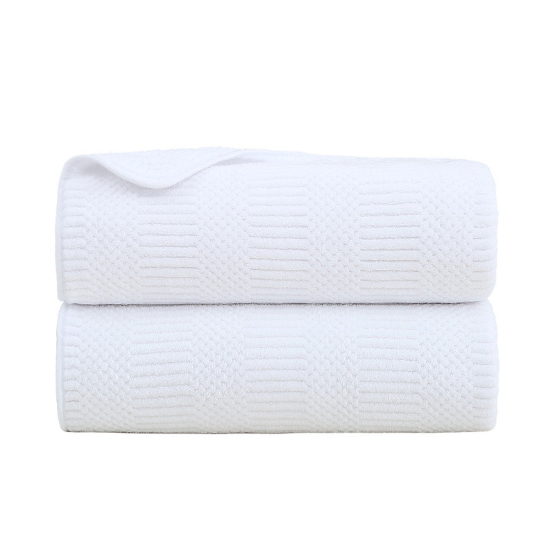 Ensemble de serviettes en microfibre pour salle de bain, 2 pièces 30 po x 60 po, White