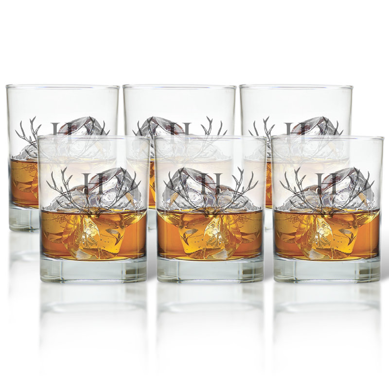 Maximo 13.25oz. Handmade Whiskey Glass Set, H
