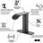 Automatic Sensor Matte Black Touchless Bathroom Sink Faucet