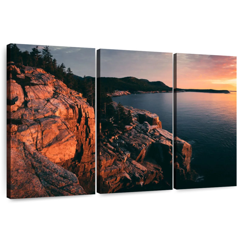 Falaises du parc national Gillard Acadia, H 20 po x l 33 po