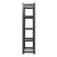 Étagère de rangement réglable en métal à 5 niveaux, organisateur de rangement en filet noir pour garde-manger, garage et cuisine, L 35,43 po x l 15,75 po x H 72 po