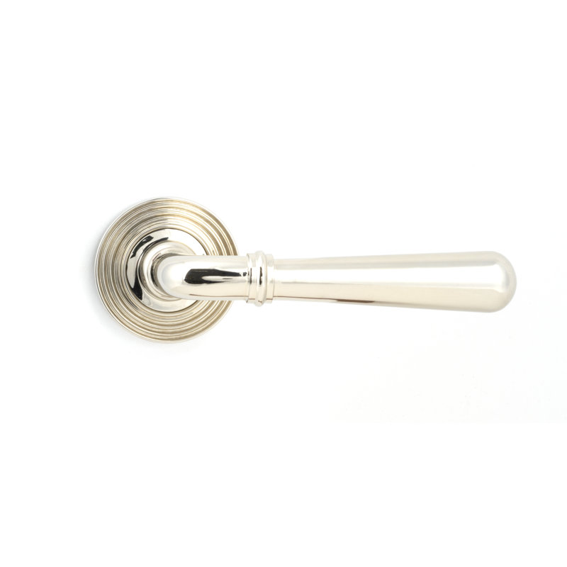 Newbury Lever on Rose Set (Beehive), Polished Nickel