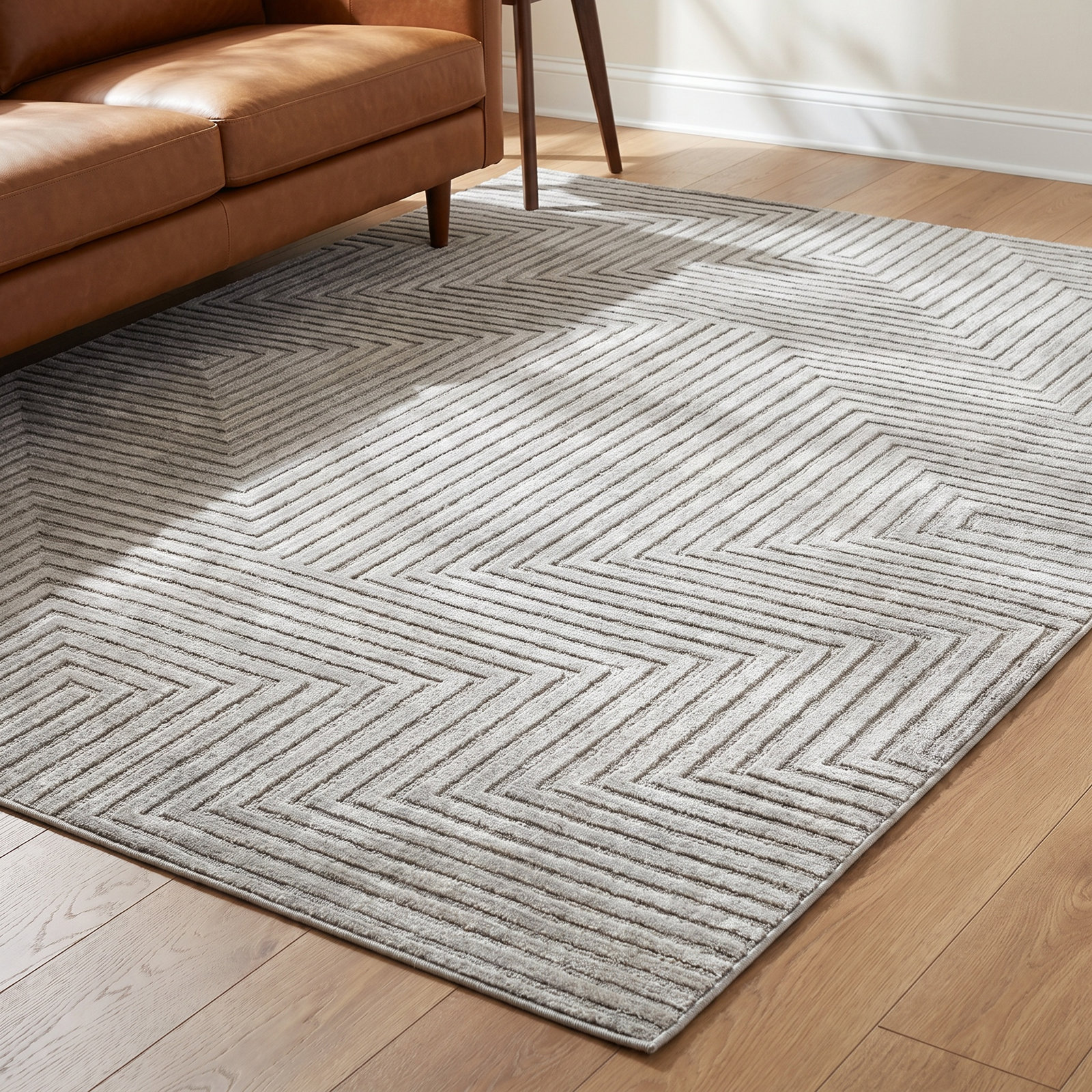 Balsham Geometric Rug, Rectangle 5'3" x 7'3"