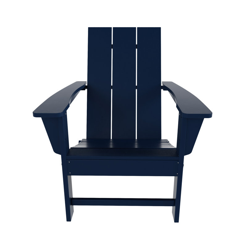 Chaise Adirondack pliante en plastique PEHD Joubert, Bleu marine