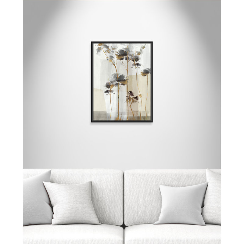 Impression Golden Zen II par Eva Watts, Toile avec cadre, Black Floater, L 19,5 po x H 25,5 po
