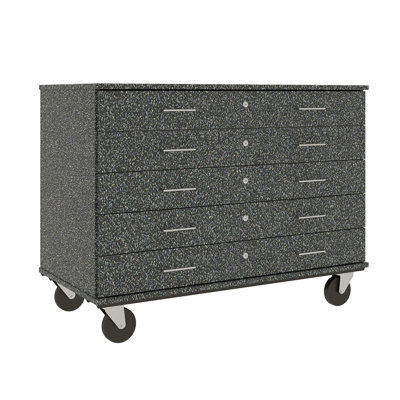 Armoire mobile à 5 compartiments avec roulettes