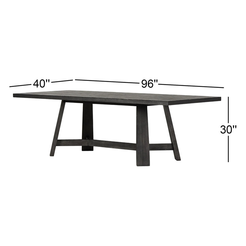Munich Dining Table, Black