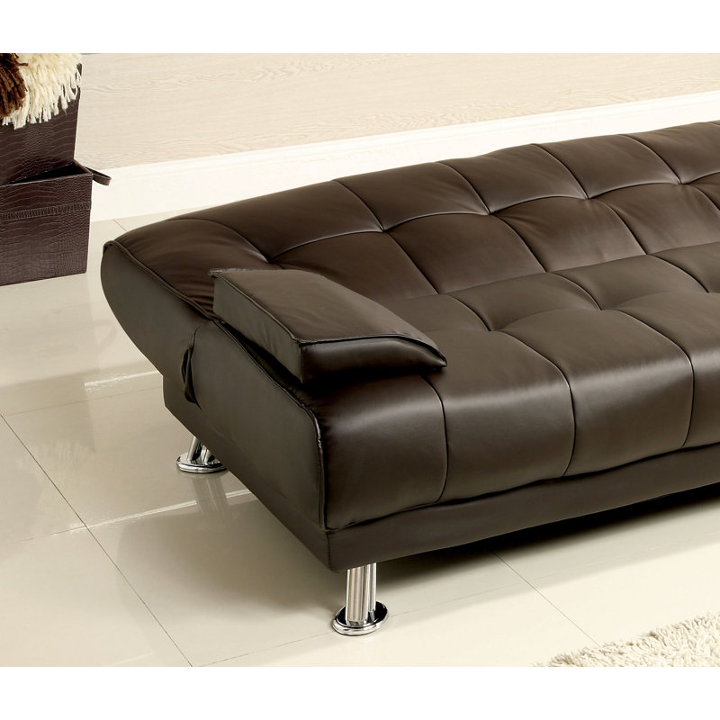 Futon contemporain en brun foncé
