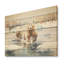 Ours polaires des neiges en hiver I - reproduction d'ours sur bois-1072135384