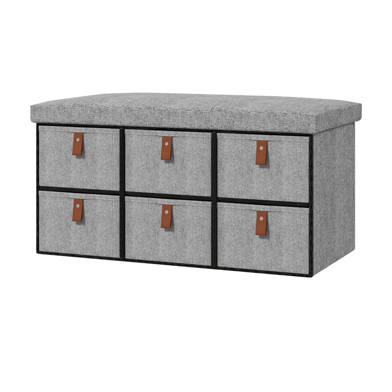 6 Pair Shoe Storage Bench
