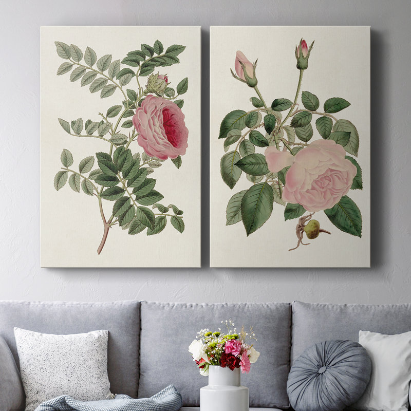 Toile tendue rose I-Premium Gallery, H 60 po x l 40 po