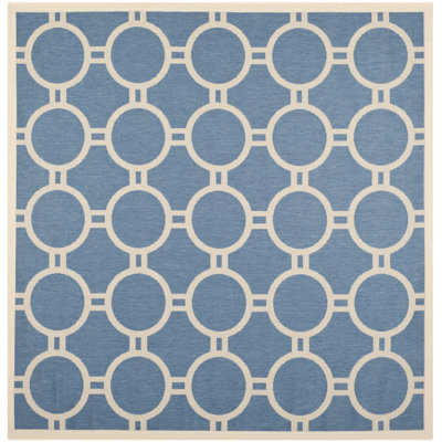 Courtyard Performance Geometric Rug