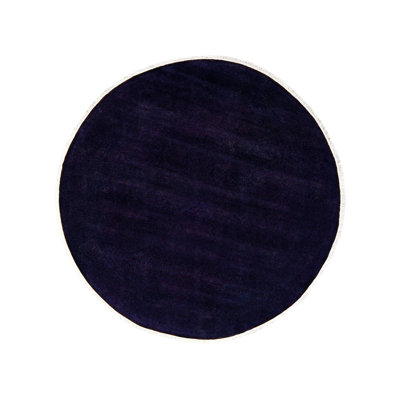 Tapis noir / mauve 6 pi 1 po Crystian One-of-a-Kind