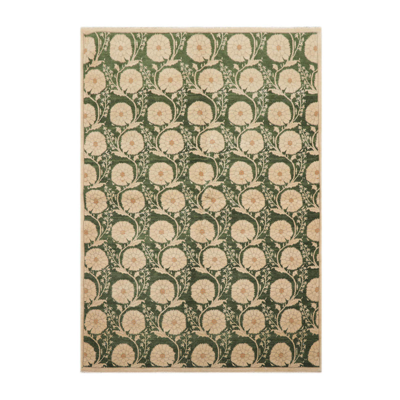Tapis rectangulaire en laine de conception unique 4 pi 10 po x 6 pi 11 po Seabridge