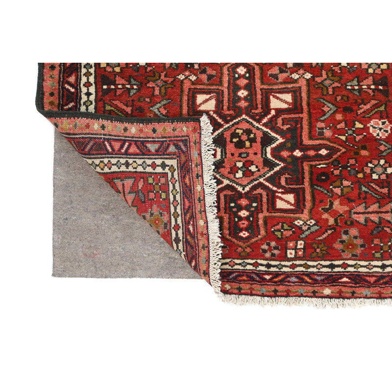 Tapis de couloir oriental tribal rouge unique de 3 pi x 10 pi 5 po