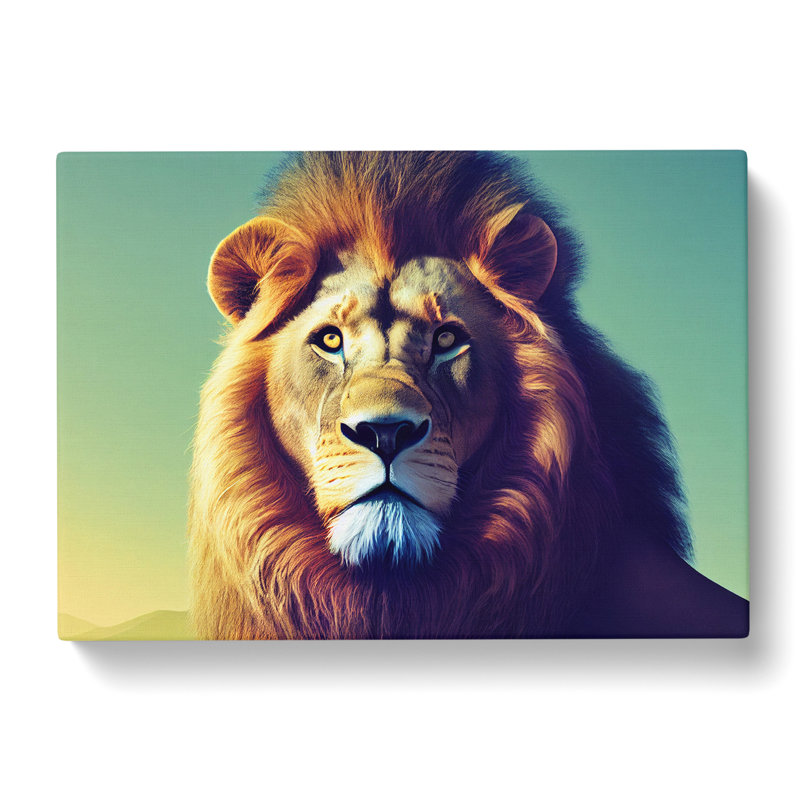 The Splendorous Lion - Wrapped Canvas, 40cm H x 60cm W x 3cm D
