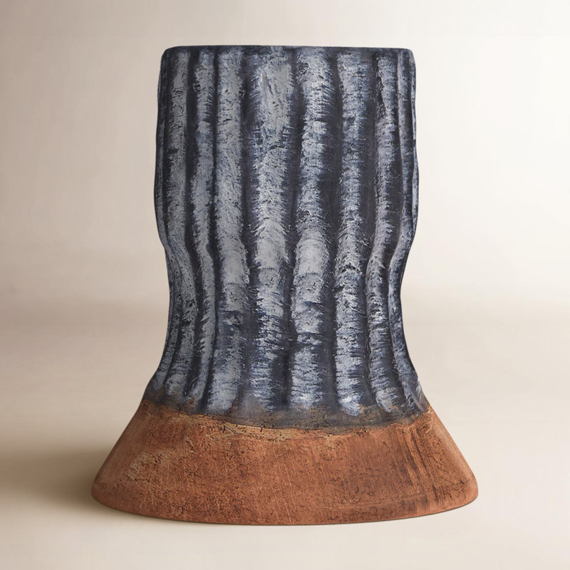3.25'' H Concrete / Cement Tabletop Candlestick, Gray