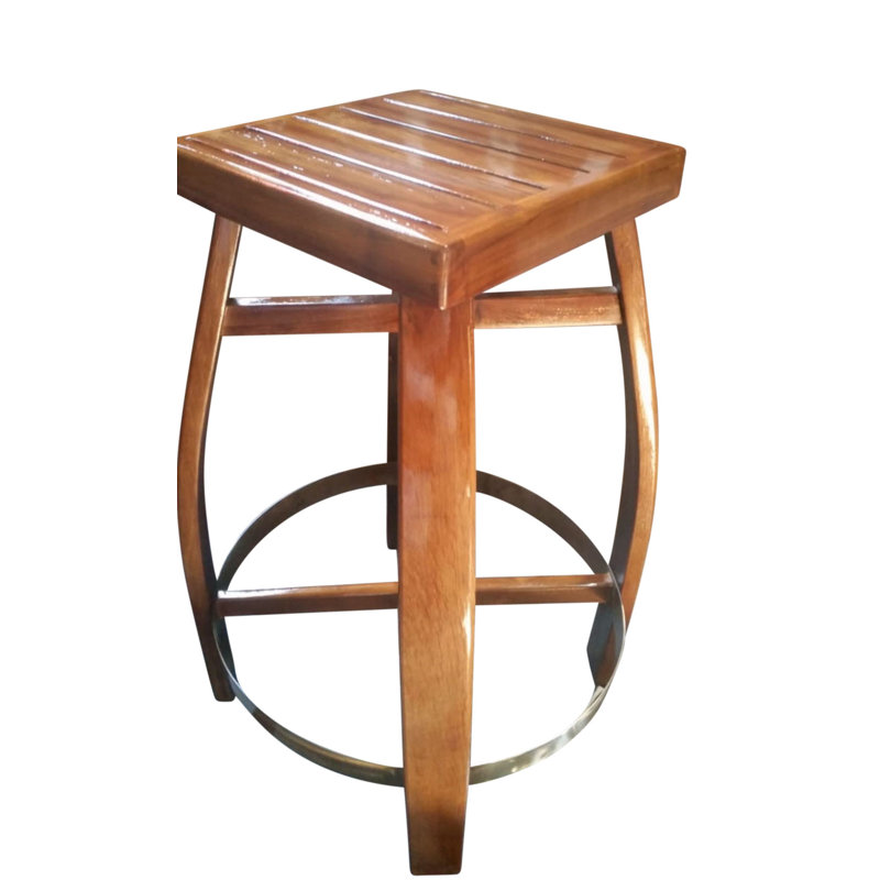 Tabouret en bois massif de 30 po
