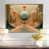Toile avec cadre flottant or