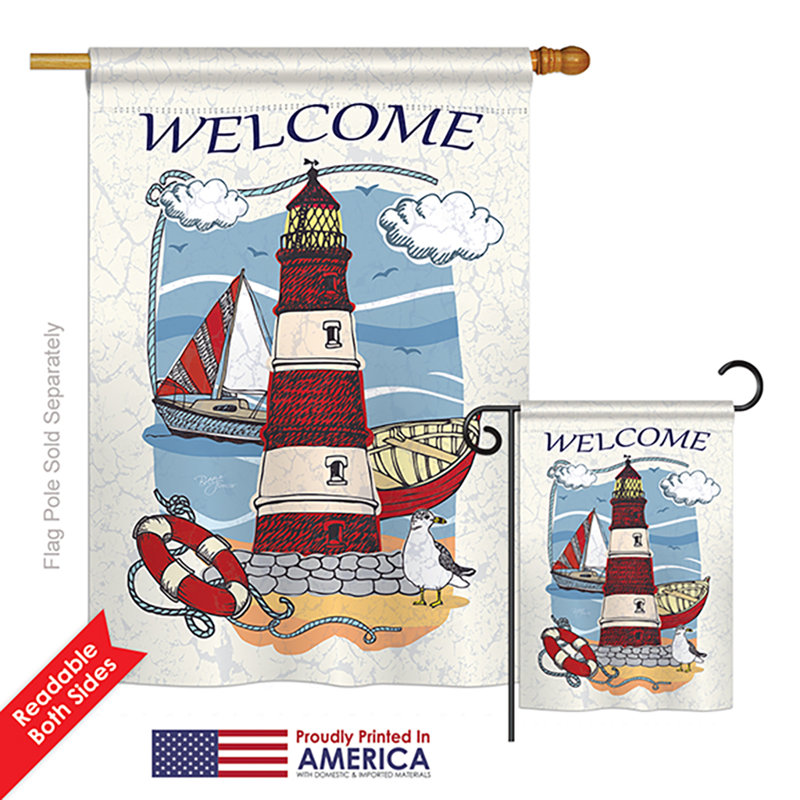 Ensemble de drapeaux de jardin en polyester 2 faces Westborough